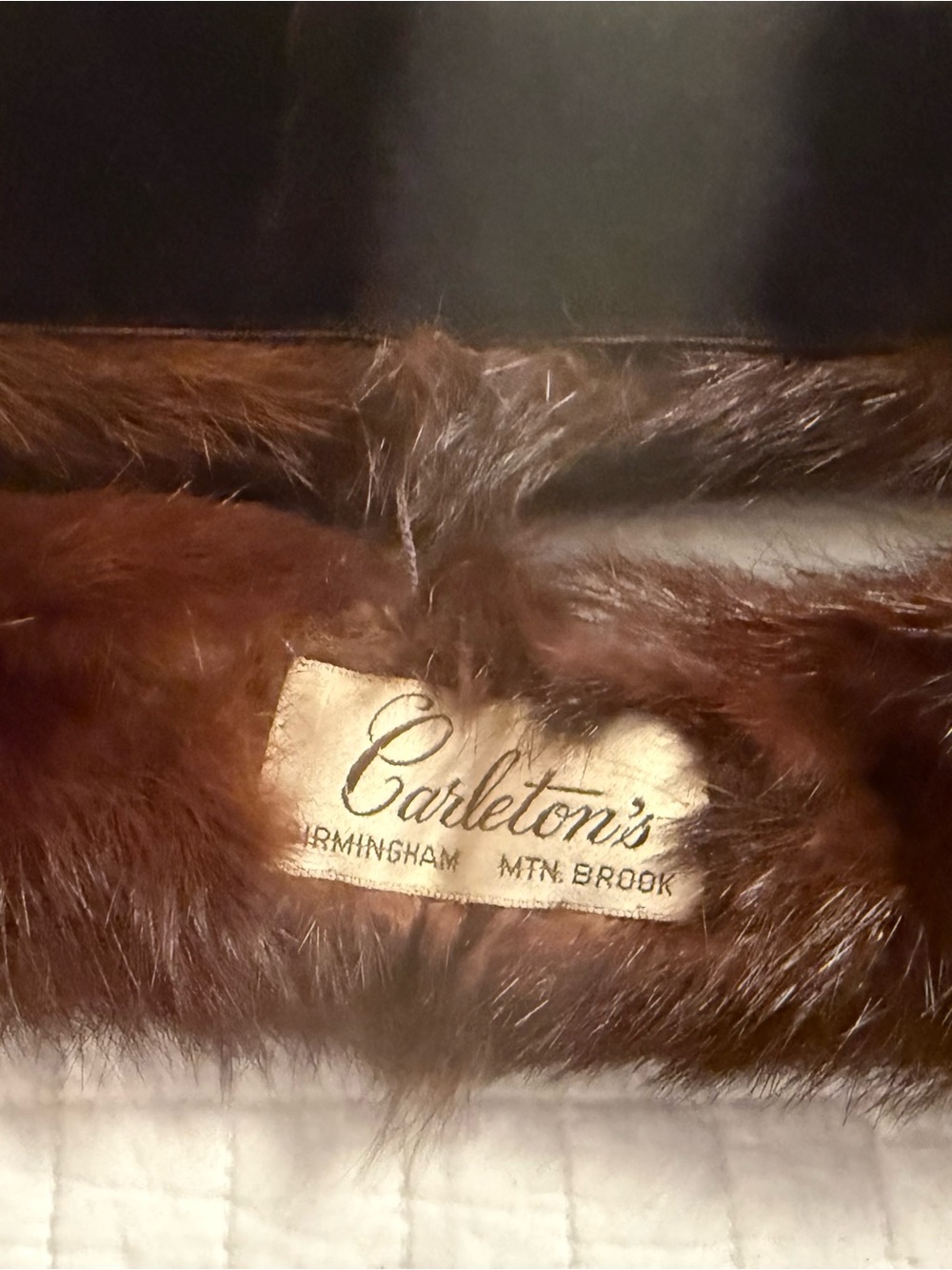 Dark Brown Mink Fur Collar / Scarf - Picture 4 of 5